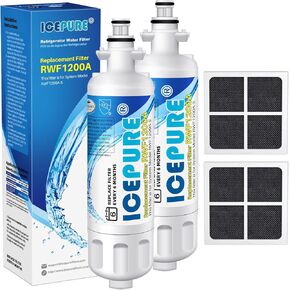 ICEPURE PRO 9690 NSF401&473&53&42 بديل معتمد لـ LG LT700P ADQ36006101، Kenmore Elite 46-9690 ADQ36006102 HDX FML-3 LT700PC LFX28968ST فلتر مياه الثلاجة وفلتر هواء LT120F 2 كومبو in Saudi Arabia
