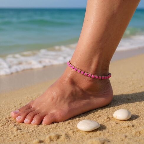 حبات شل BlueRica Puka على خلخال القنب in Kuwait