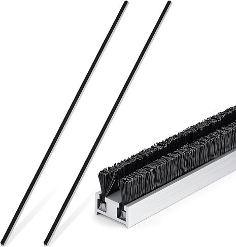 4 أجهزة كمبيوتر 42 بوصة تجريبية تجريبية للطقس 1/2 "W × 9/32" H Astragal WeathersTripping لختم باب المدخل التجاري in Kuwait