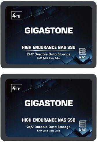 Gigastone Game Pro 2-Pack 1TB SSD SATA III 6Gb/s. 3D NAND 2.5" Internal Solid State Drive, Read up to 540MB/s. Compatible with PS4, PC, Desktop and Laptop, 2.5 inch 7mm (0.28") in Saudi Arabia