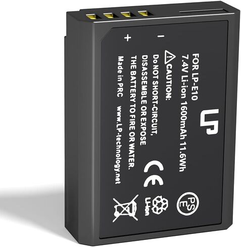 LP LP-E10 Battery Charger, Charger Compatible with Canon EOS Rebel T7, T6, T5, T3, T100, 4000D, 3000D, 2000D, 1500D, 1300D, 1200D, 1100D & More (NOT for T3i T5i T6i T6s T7i) in Saudi Arabia
