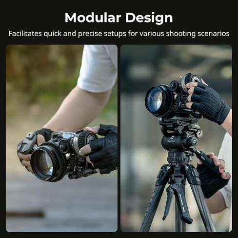 SmallRig Mini Follow Focus with A/B Stops & 15mm Rod Clamp and Snap-on Gear Ring Belt for DLSRs and Mirrorless Cameras, Fits Different Diameter Lenses Up to 114mm - 3010 in Kuwait