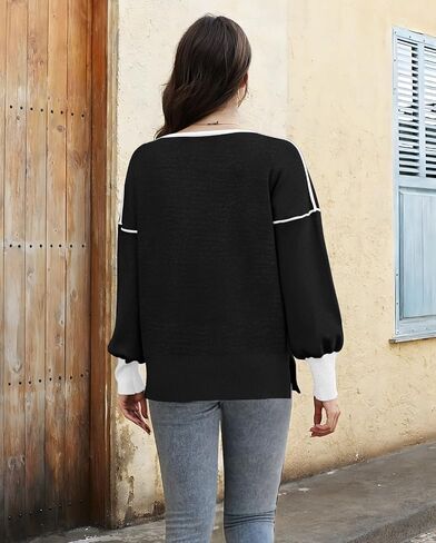 سترات Etcyy للسيدات Fall Fashion 2025 Long Sleeve v الرقبة مضلعة الضيق قمم السترة المسحبة in Saudi Arabia