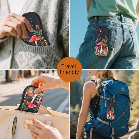 حافظة نظارات Kawaii من PerfectSight، حافظة نظارة بسحاب من النيوبرين مع مشبك، حقيبة سفر للنظارات الشمسية الناعمة اللطيفة للنساء والأطفال in Kuwait