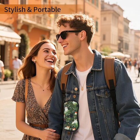 حافظة نظارات Kawaii من PerfectSight، حافظة نظارة بسحاب من النيوبرين مع مشبك، حقيبة سفر للنظارات الشمسية الناعمة اللطيفة للنساء والأطفال in Kuwait