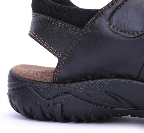 صندل رجالي من الجلد من Harssidanzar بمقدمة مغلقة صندل للرجال KM226US in Kuwait