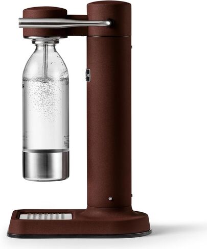 Aarke Carbonator 3 - Sparkling Water Maker & CO2 Cylinder, Stainless Steel | CO2 Cylinder Included, Stainless Steel, Cordless Soda Maker for Home, Carbonated Water Machine, BPA-free PET Bottle Included in Kuwait
