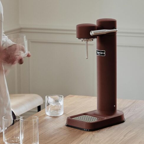 Aarke Carbonator 3 - Sparkling Water Maker & CO2 Cylinder, Stainless Steel | CO2 Cylinder Included, Stainless Steel, Cordless Soda Maker for Home, Carbonated Water Machine, BPA-free PET Bottle Included in Kuwait
