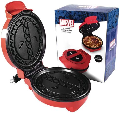 Uncanny Brands Marvel Deadpool Waffle Maker - Merc With a Mouth on Your Waffles- Waffle Iron in Saudi Arabia