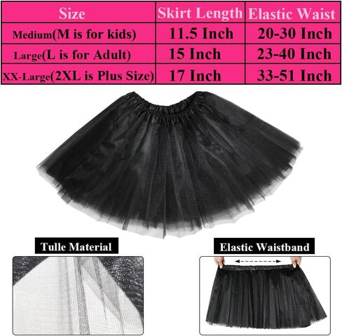 تنورة Tulle Tulle Tulle Tulle التابعة للسيدات ، فستان الباليه الباليه الباليه ، المراهقون Halloween Cosplay يركض توتو in Saudi Arabia