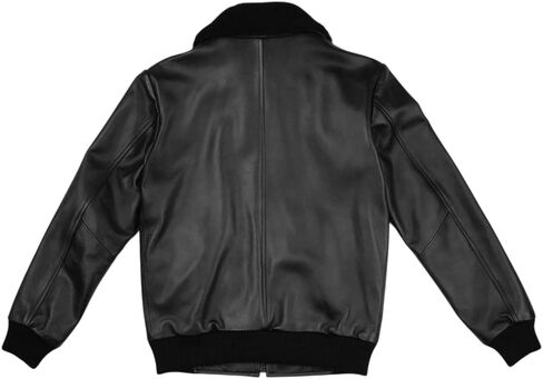 Absolute Leather Men's Sparta Black Classic Genuine Lambskin Leather Jacket in Kuwait