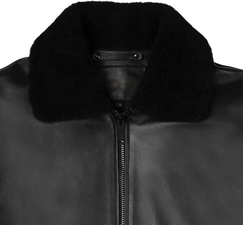 Absolute Leather Men's Sparta Black Classic Genuine Lambskin Leather Jacket in Kuwait