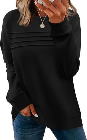 Wiholl Womens Sweatshirt Crewneck قمصان طويلة الأكمام in Saudi Arabia