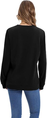 Wiholl Womens Sweatshirt Crewneck قمصان طويلة الأكمام in Saudi Arabia