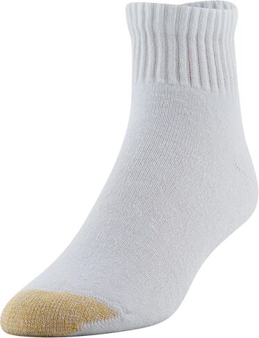 Gold Toe Men's Cotton Quarter Athletic Sock Six-Pack (13-15 / Shoe: 12-16, WHITE) in Saudi Arabia