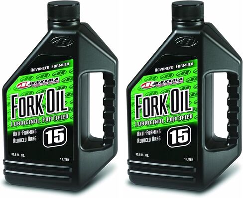 Maxima Racing Oils 56901-2PK Fork Oil Standard Hydraulic 15w 1L Bottle, 2-Pack in Saudi Arabia