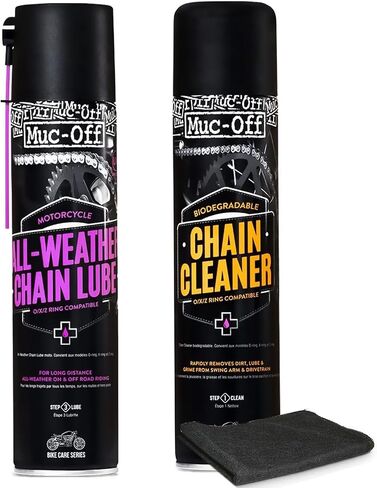Muc Off Motorcycle Chain Cleaner, 13.5 fl oz - Chain Cleaner and Degreaser Spray for Motorcycle Cleaning - Motorcycle Cleaner for On and Off-Road in Saudi Arabia
