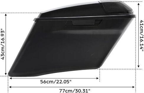 TCT-MOTORPARTS 4" Stretched Extended Hard Saddlebags Fit For Harley CVO Touring Road King Electra Glide Road Glide FLHX FLHR 2014-2025 in Saudi Arabia
