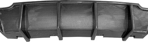 Diffuser الخلفي Ikon Motorsports ، متوافق مع 2015-2023 Chrysler 300 ، Shark Fin Gloss Black Pp Lower Valance Lip in Saudi Arabia