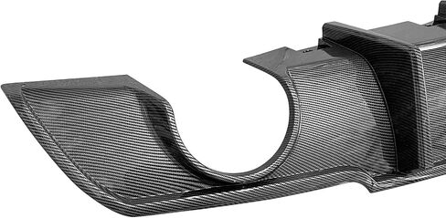 Diffuser الخلفي Ikon Motorsports ، متوافق مع 2015-2023 Chrysler 300 ، Shark Fin Gloss Black Pp Lower Valance Lip in Saudi Arabia
