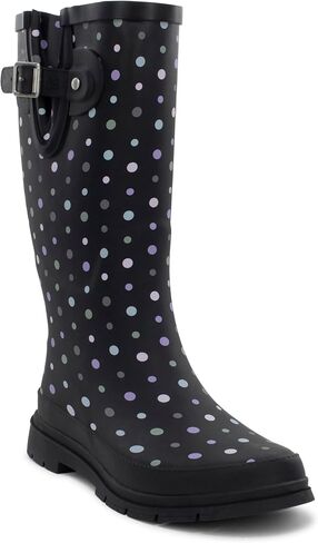 Western Chief Printed Tall Rain Boot Chevron Dot 6 M in Saudi Arabia