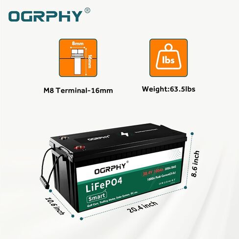 بطارية ليثيوم 36V مع شاحن وشاشة LCD ، 36V 150AH Lithium Golf Cart Battery مع 200A BMS ، 5.76KWH 36V بطارية مع إخراج 7.68 كيلو واط ، 1000A ذروة التيار لعربة الجولف ، محرك الصخور ، RV in Kuwait