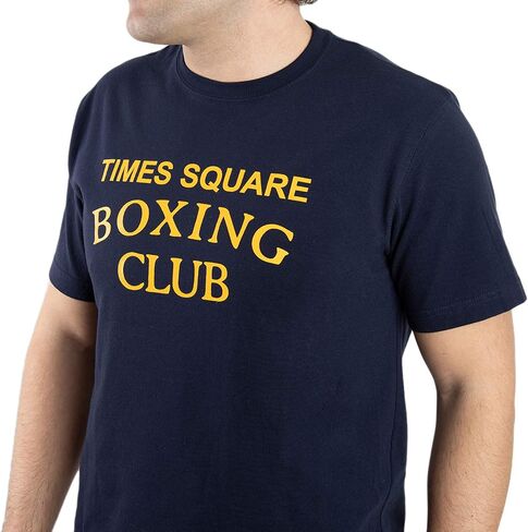 Times Square Boxing Club Gym T-Shirt - Vintage Boxing Apparel Workout Tees - Midnight Navy in Saudi Arabia