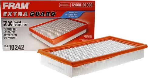 FRAM Extra Guard CA10242 Replacement Engine Air Filter for Select Ford, Lincoln, Mazda, and Mercury Models, Provides Up to 12 Months or 12,000 Miles Filter Protection in Kuwait