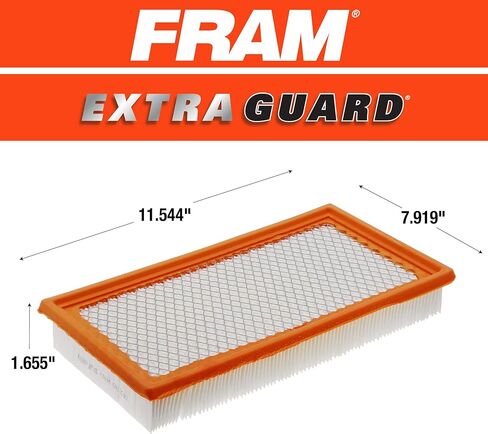 FRAM Extra Guard CA10242 Replacement Engine Air Filter for Select Ford, Lincoln, Mazda, and Mercury Models, Provides Up to 12 Months or 12,000 Miles Filter Protection in Kuwait