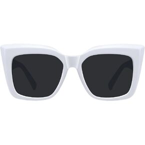 Fozono Women Square Sunglasses Black Sunglasses for Women Retro Sun Glasses UV400 Protection in Saudi Arabia