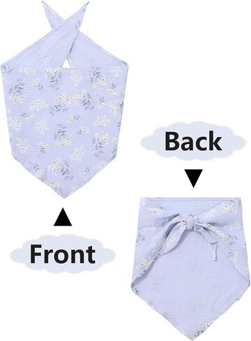 AWAYTR 3Pcs Hair Bandanas Head Kerchief for Women Girls Tie-Back Boho Hair Scarf Headband Bandana Triangle Head Scarf in Kuwait