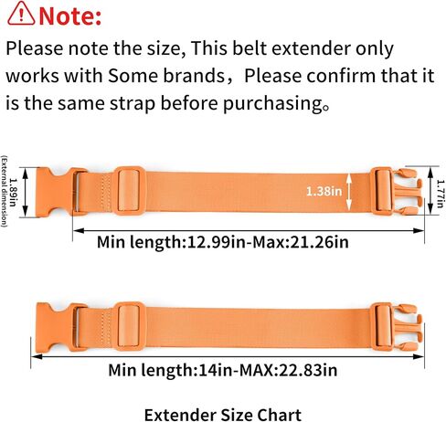 Belt Bag Fanny Pack Extender Adjustable Elastic Strap, Belt Extender for Waist Bum Bag Compatible with Everywhere Belt Bag Black in Kuwait