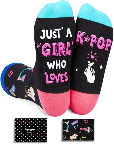 HAPPYPOP Crazy K-pop Gifts for K-pop Lovers, Funny Korean Gifts Music Gifts For Teens, Music Gifts For Music Lovers, KPOP Socks in Saudi Arabia