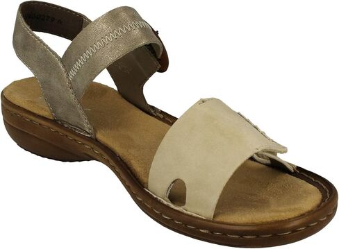 Rieker 608Z3 Regina Women’s Sandals - حزام قابل للتعديل لتناسب آمن - ممتصة الصدمات ونعل خفيف الوزن للراحة والدعم - ارتداء كل يوم عصري in Kuwait