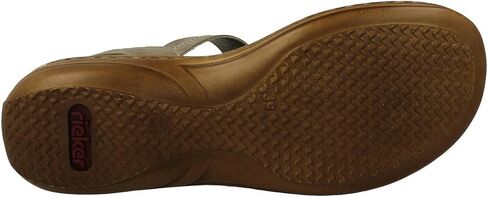 Rieker 608Z3 Regina Women’s Sandals - حزام قابل للتعديل لتناسب آمن - ممتصة الصدمات ونعل خفيف الوزن للراحة والدعم - ارتداء كل يوم عصري in Kuwait