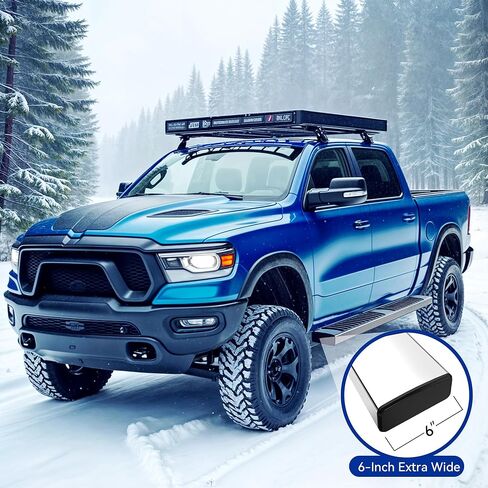 6.5 بوصة من الألواح والخطوات المتوافقة مع 2009-2018 Dodge RAM 1500 Crew Cab (بما في ذلك 2019-2024 1500 Classic) ، 2010-2024 RAM 2500/3500 ، NERF BARS in Saudi Arabia