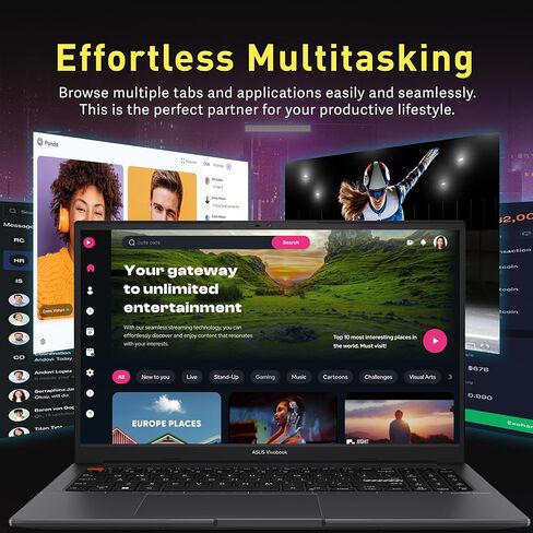 اسس لابتوب فيفوبوك 17.3 انش FHD IPS باضاءة خلفية LED | AMD رايزن 3 3250U | 8GB DDR4 RAM | 256GB SSD | USB C | WiFi | HDMI | ويندوز 10 in Kuwait