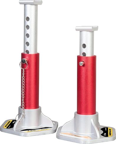 BIG RED AT42002R Torin Steel Car Jack Stands: 2 Ton (4,000 lb) Capacity, Red, 1 Pair in Saudi Arabia