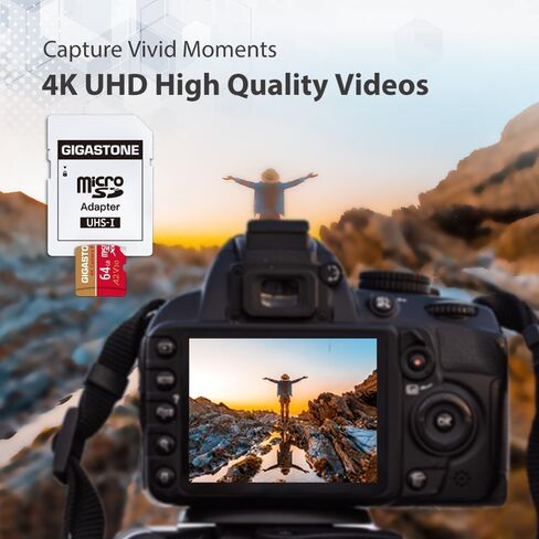 [استعادة بيانات مجانية لمدة 5 سنوات] بطاقة Gigastone 32 جيجابايت 5 عبوات Micro SD، كاميرا 4K Pro، فيديو UHD لـ GoPro، كاميرا الحركة، Wyze، DJI، Drone، R/W حتى 95/35 ميجابايت/ثانية بطاقة ذاكرة MicroSDXC UHS- أنا U3 A2 V30 in Saudi Arabia