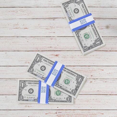 Essential Currency Straps –450 Assorted Bill Wrappers, Money Bands to Organize Bills, ABA Standard Colors, Self-Adhesive, 7.5 x 1.15 Inches (450 Assorted/ 50 of Each) in Kuwait