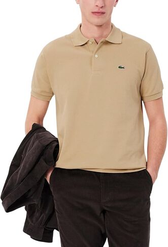 Lacoste Men's Short Sleeved Ribbed Collar Shirt in Saudi Arabia