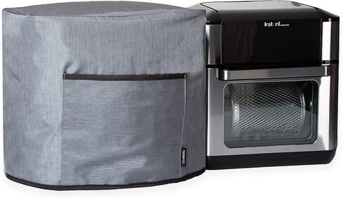 Crutello Air Fryer Cover with Storage Pockets for 10 Quart Fryer, Air Fryer Cover Dust Cover - Small Appliance Dust Covers - Black Air Fryer Cover, Bread Machine Cover in Kuwait