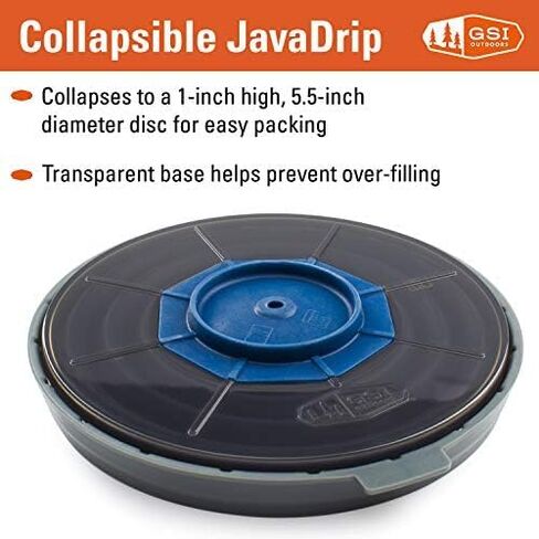 GSI Outdoors Pour-Over Java Drip I Travel Drip Coffee Maker, Collapsible Cone Fits All Coffee Cups & Mugs for Caravan, RV, Camping & Backpacking in Saudi Arabia