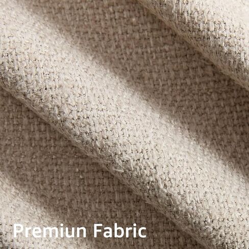 Modern Slipcover 3-Seater Sofa, 81.3 inch Living Room Couch, Light Gray Linen Fabric in Saudi Arabia