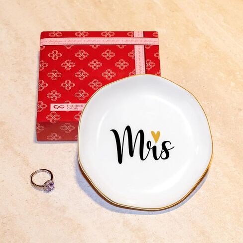 PUDDING CABIN Gifts for Mom from Daughter, Mothers Day Gifts for Mom Ring Dish I love you mom Mom Birthday Gifts, Mom Gifts for Valentines Christmas Wedding Gifts in Kuwait