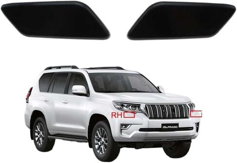 Compatible Front Bumper Headlight Washer Jet Nozzle Cover Cap for LC150 2017 2018 2019 2020 Models Fits Land Prado 150 Series(Right 85044-60160) in Saudi Arabia