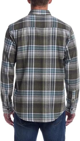 Weatherproof Vintage Mens Flannel Shirt - Regular Fit Cotton Plaid Shirts for Men, Casual Collared Neck Flannels for Men in Kuwait