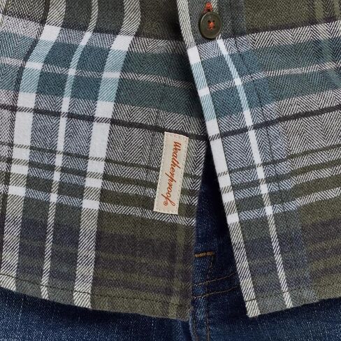 Weatherproof Vintage Mens Flannel Shirt - Regular Fit Cotton Plaid Shirts for Men, Casual Collared Neck Flannels for Men in Kuwait