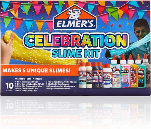 Elmer's All-Star Slime Kit, Includes Liquid Glue, Slime Activator, and Premade Slime, 9 Count in Saudi Arabia
