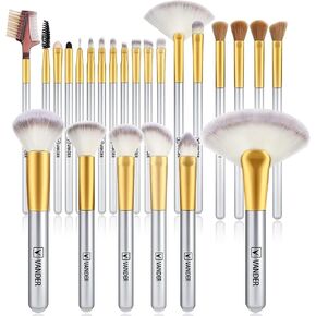 Makeup Brushes, VANDER 32pcs Professional Soft Synthetic Kabuki Cosmetic Eyebrow Shadow Makeup Brush Set Kit in Kuwait
